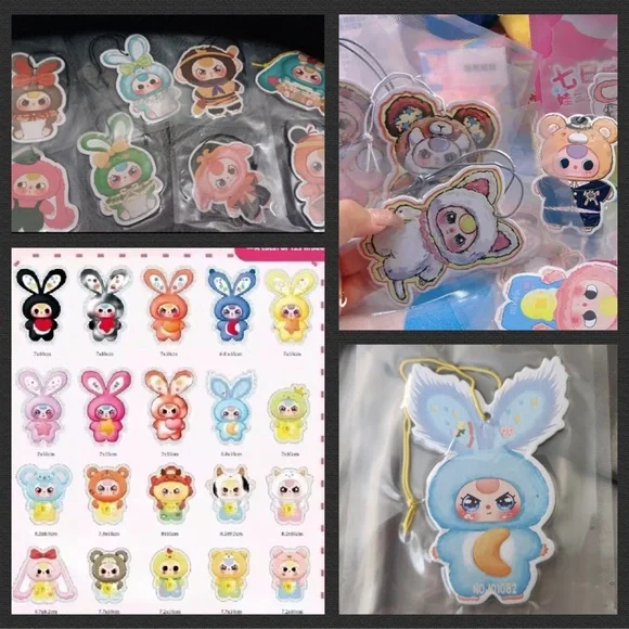 2 BLIND PACKS Baby Three 7-day scent tabs V3 Car Air freshener unopened surprise - Picture 2 of 7